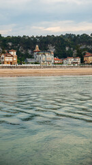 View of Ribadesella beach in north Spain