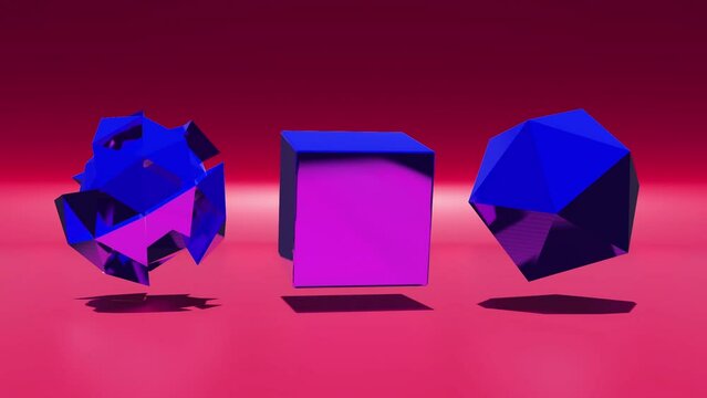 3d animation abstract background geometric shape motion graphics