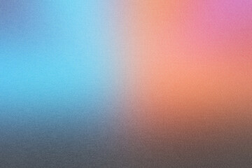 Blurred gradient colorful with grain noise effect, Generative AI