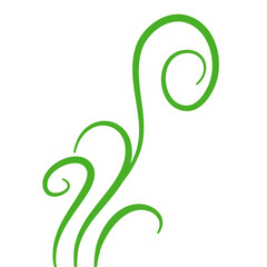 Fototapeta premium Green Fern Icon