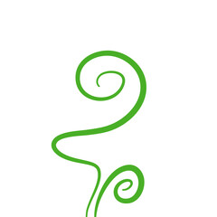 Obraz premium Green Fern Icon