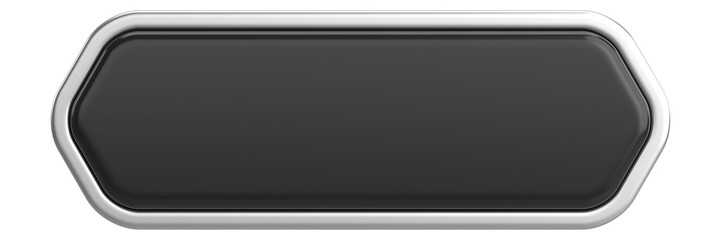 3D button. Empty button. 3D illustration.