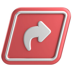 Share button. Share icon. 3D illustration.