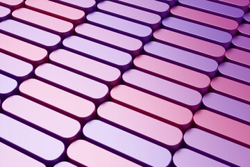 Abstract mockup background for product presentation pink and violet blending gradient podium. 3d rendering illustration