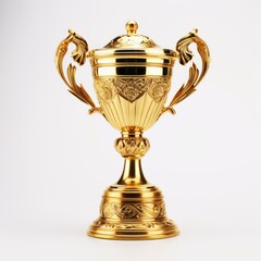 Fototapeta na wymiar Golden cup trophy
