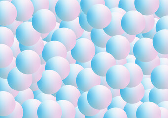 many pastel ball background