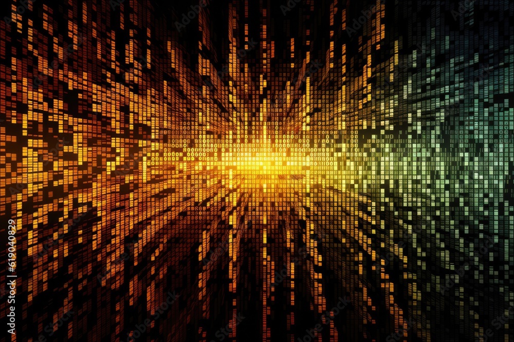 Poster cyber security and security password login online concept background, generative ai