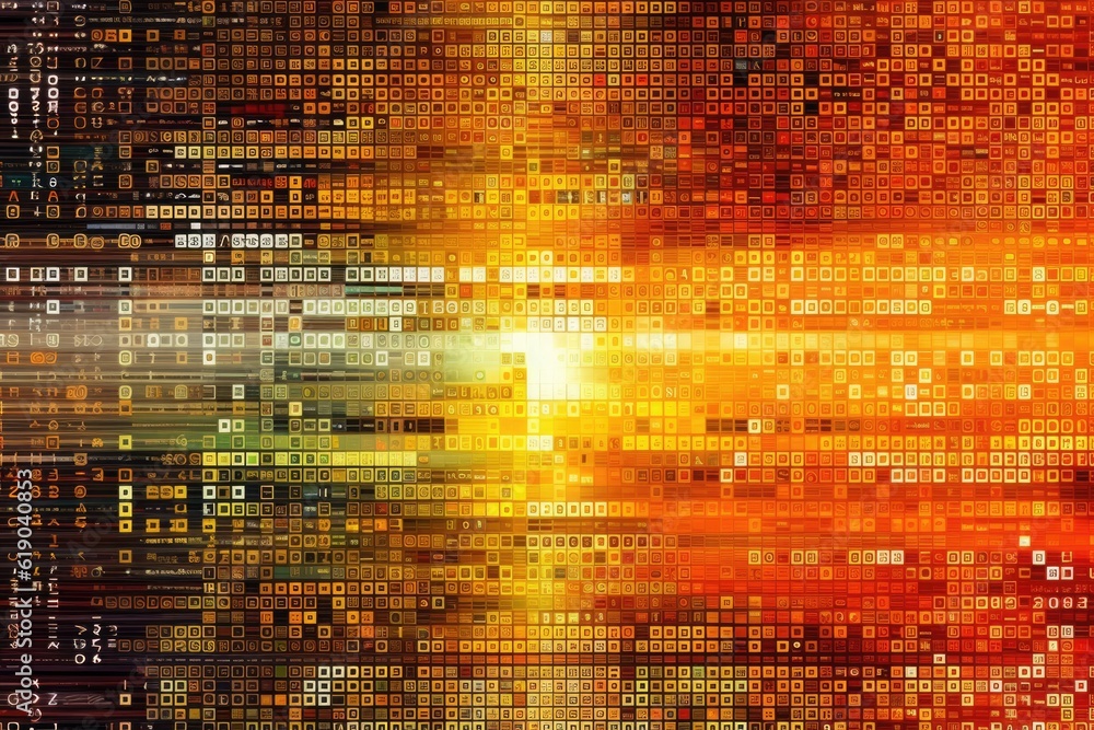 Poster cyber security and security password login online concept background, generative ai