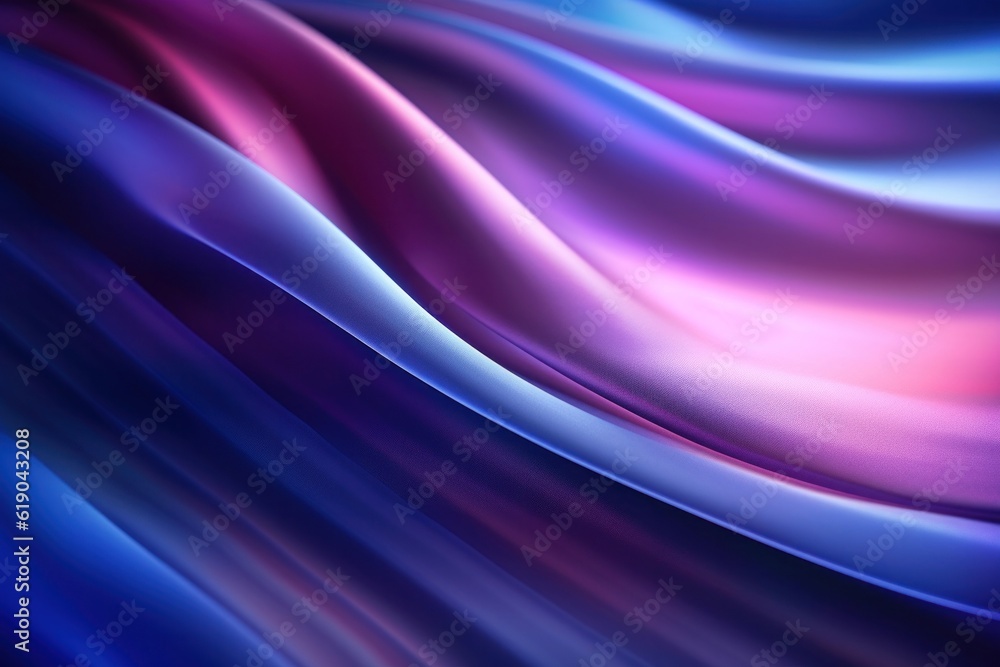 Poster abstract image of colorful light trails with motion blur effect, long time exposure, generative ai