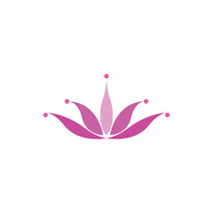 Lotus Flower Logo abstract Beauty Spa salon Cosmetics brand Linear style