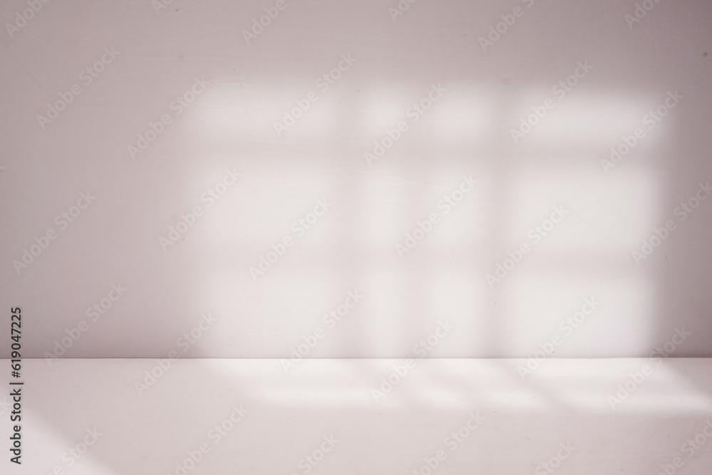 Poster empty room with window shadow