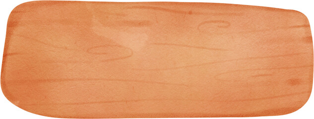 Watercolor illustration of wooden sign