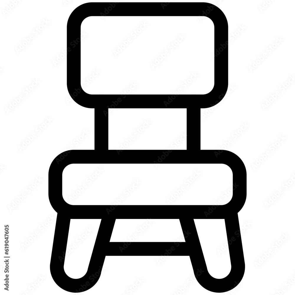 Sticker chair icon