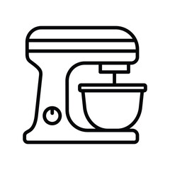 stand mixer icon vector design template in white background