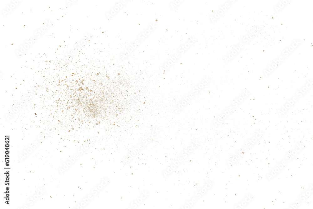 Poster abstract grainy dust particle isolated