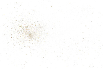 Abstract grainy dust particle isolated