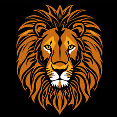 Obraz premium lion head with good quality design vector illustration