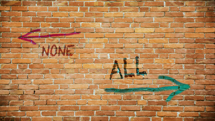 Street Sign to All versus None