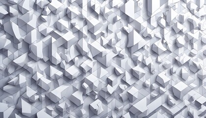 White Seamless Wall Panel: 3D Illustration of Glossy Relief and Abstract Background