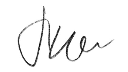 Black graphite pencil stroke cut out