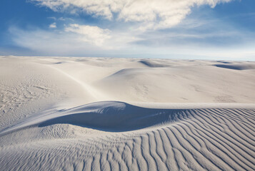 White sand dunes