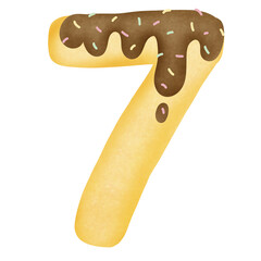 Cookie chocolate number 7