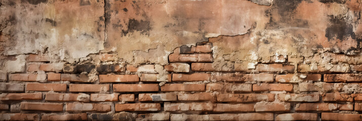 Fototapeta premium A brick wall background- Generative AI
