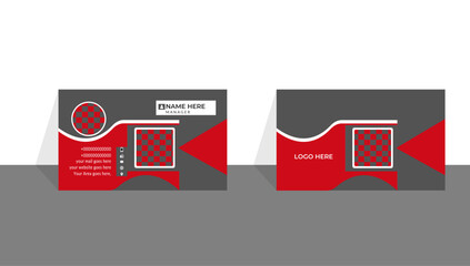 Creative and modern business card creative business card template with triangles, squares, round, waves for business, Luxury business card design template visiting card.