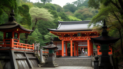 Uncover the iconic beauty of Shimizu Sengen Shrine, a place steeped in tradition and spiritual serenity.