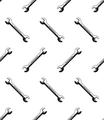 Spanner Wrench Icon Seamless Pattern M_2111003
