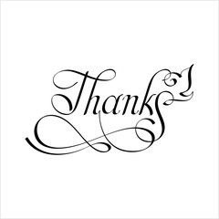 Thanks Pen Ink Style M_2111001