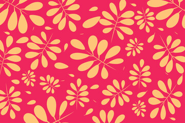 Abstract simply background with natural leaves lines, summer theme -  stock illustration