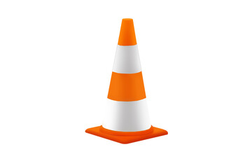 traffic cone isolated 