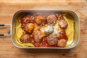 パスタ　Spaghetti made at an outdoor party