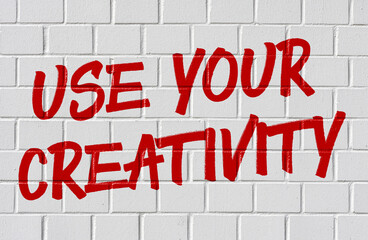  Graffiti on a brick wall - Use your creativity