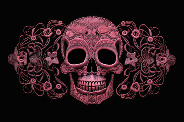 Embroidered Skull