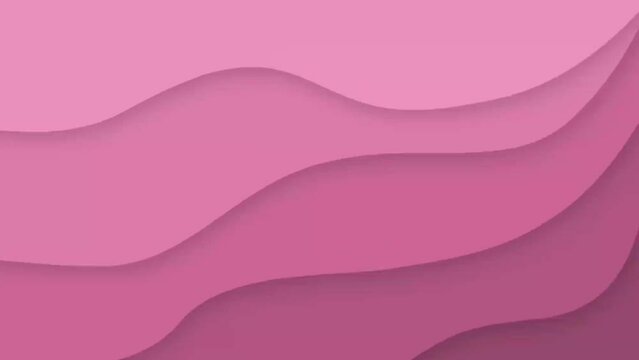 Pink color abstract animated background.
Random wave line aesthetic texture background. Seamless looping animated video