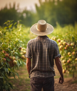 farmer in the garden