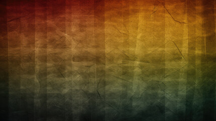 Vintage textured background in an ombre of green, red and yellow. Generative ai composite.