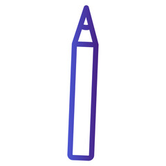 pencil gradient icon 