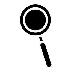 magnifying glass glyph icon 