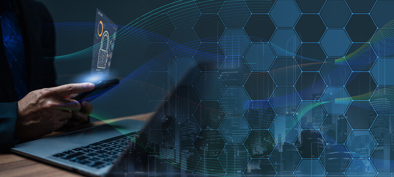 Digital Transformation, Industrial IoT is technology with humans to Upskill Reskill. Ai connection automation to global cyber network concept. Technology in future can support all business 4.0, IIoT