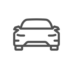 Car related icon outline and linear symbol.
