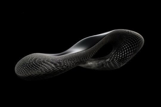 A black and white photo of a snake, created with Generative Ai Technology