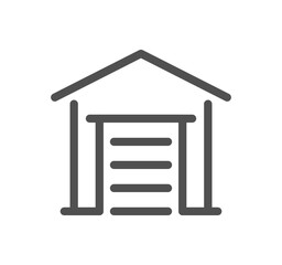 Truck logistics related icon outline and linear symbol.
