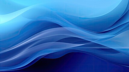 Fototapeta premium An abstract blue background with wavy lines, created with Generative Ai Technology