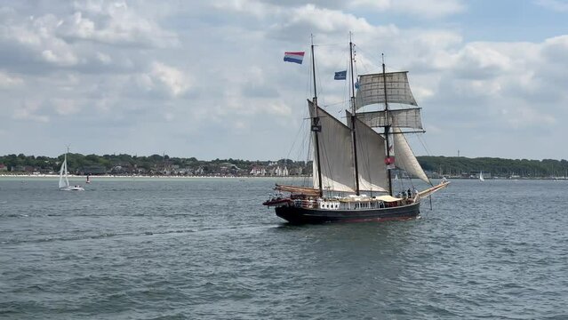 06/24/2023 Kiel Germany: windjammer parade of the tall sailor Alexander von Humboldt 2