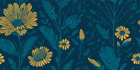 Whimsical Tropics: Unveiling the Playful Patterns of Marigold Delights