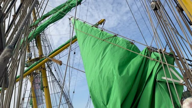 06/24/2023 Kiel Germany: windjammer parade of the tall sailor Alexander von Humboldt 2