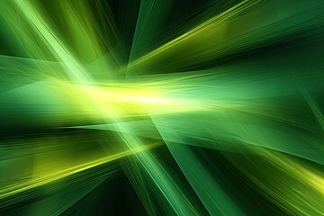 Naklejka premium A green and yellow abstract background, created with Generative Ai Technology